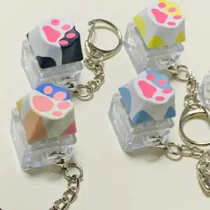 고양이 발바닥 키캡키링 6종