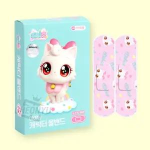 위시캣 캐릭터 올밴드 - 아이냥 어린이반창고 키즈용 일회용