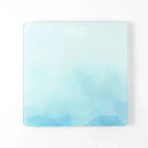 크리스탈 디지털 체중계(블루)뭄무게저울 몸무게 가정용 헬스장 무계측정 전자 인테리어 컬러 체중기