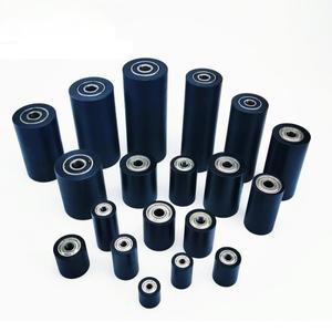 검정색 폴리우레탄 베어링, POM 경질 표면 휠, 구동 풀리, 음소거 가이드 이중 직경 40mm, 구멍 10mm