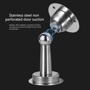 Mandodle 스테인레스 스틸 마그네틱 도어 스톱, 비 펀치 방풍 문짝 스토퍼, 벽 장착 바닥 거치대 하드웨어