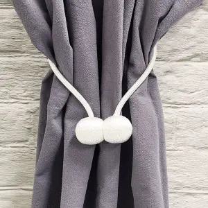 장식커텐끈 컬러 마그네틱 커튼 타이 원형자석 커튼끈 집게 장식끈 북유럽풍인테리어 빈티지 거실 타이끈