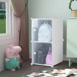 (선택 2칸(1열2층))조립식 수납장 핸드백 보관함 가방 정리함 1열2칸