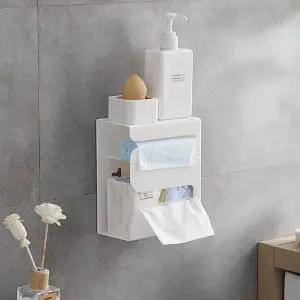 다용도 2단 티슈 케이스 음식물 쓰레기통 싱크대 정리함 티슈디 스펜서 물티슈디 보관함