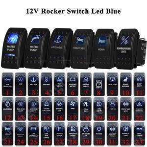 해양 등급 로커 스위치 SPST ON OFF DPDT ON 청색 LED 라이트 바 칼링 ARB NARVA 교체 방수 IP66 12V