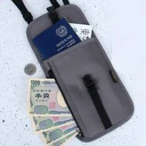 안티스키밍 여행 가방 그레이 크로스백 옆으로매는해외백 여권백 해외 해외슬링백 넣는 으로매는 슬링백