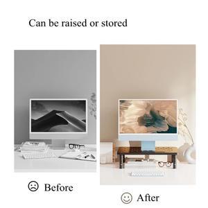 조절 가능한 컴퓨터 랙 텔레스코픽 데스크 모니터 홀더 높이 PC 스크린 스탠드 목 피로 감소 사무용품