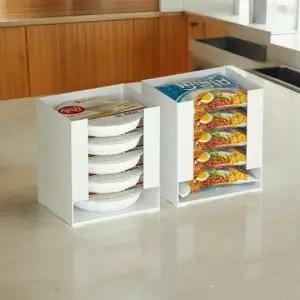 ( )수납 라면 정리함 간편식 식료품 정리함 다용도 보관함