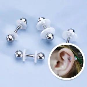 귀막힘 살튀 방지 패드 피어싱 귀 구멍 유지 실리콘 투명 남자 연골