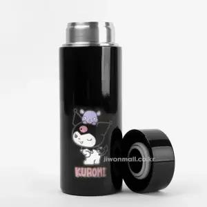 쿠로미 초경량 스텐 텀블러 250ml휴대용보틀 캐릭터보 유아동보 동물병 식기 어린이물 피규어 빨대물컵