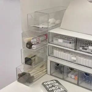 ( )다용도 투명 아크릴 정리함 서랍형 아크릴 4칸 정리함 수납함 소품