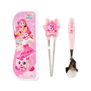 캐치티니핑5 스푼 양손교정젓가락 케이스세트-하츄어린이 수저 선물 집선물 유치원 캐릭터 여아 티니