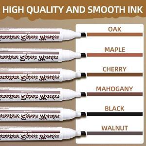 13개입 목재 스크래치 수리 키트 가구 마커 크레용 샤프너 세트 방수 펜 바닥 테이블 책상 얼룩용 오크 메
