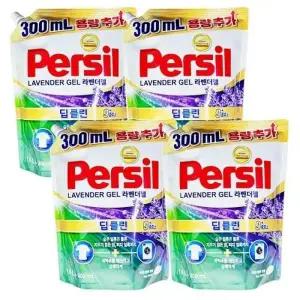 퍼실 파워젤 라벤더 딥클린 플러스 드럼용 일반용 겸용/ 1.8L x 4개