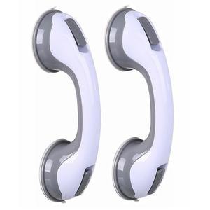 HONEYSEW 욕조 및 샤워용 2팩 그립 헤비 바 욕실 듀티 방수 및 노인을 샤워 안전 목욕 탈착식 없음(회색) 위한 난간 핸들 기능 그랩 드릴링