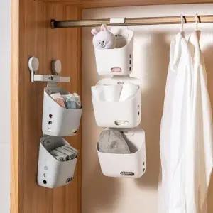 욕실수납 물빠짐 벽걸이형 소품 정리함 바스켓 대형