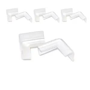 테이블과 기둥 모서리에 붙여 사용하는 투명가드 8입가구쿠션 보호대 아기대 안전 코너