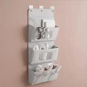 (3단 그린)키밍 벽걸이 수납 파우치 3단 멀티 포켓 정리함