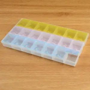 ( )21칸 개별뚜껑 소품 케이스 귀여운정리함 다용도수납