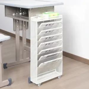 벽걸이 서류 꽂이 보관 거치대 사무용품 정리함 파일 11단 문서