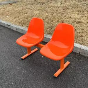 플라스틱 벤치 버스정류장 지하철 의자 2인 야외용 검정색 카페 야구장 포