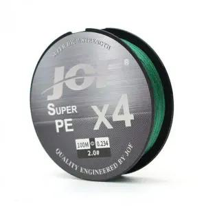 JOF 4합사라인 PE 낚싯줄 2호 100m 그린