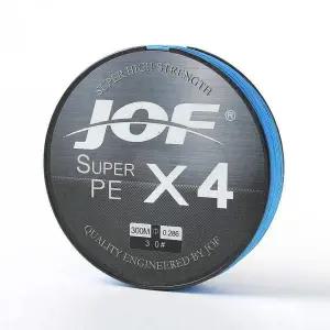 JOF 4합사 낚싯줄 3호(300m) 블루 PE 내림 원투낚시