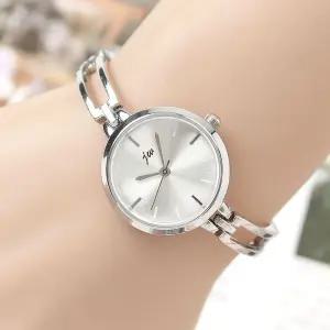 스텔라 여성 손목시계 실버 메탈여자 아날로그 심플한 선물 패션