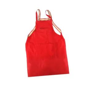 앞치마 포켓 가죽 빨강헤어샵용 컷트 셀프미용 기구 실용품 실용 미용용 실비품