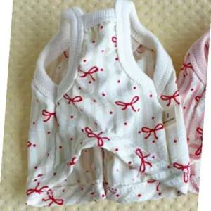 강아지 밸런스 리본 똑딱이 가디건 아이보리 3XL 1P 나시티