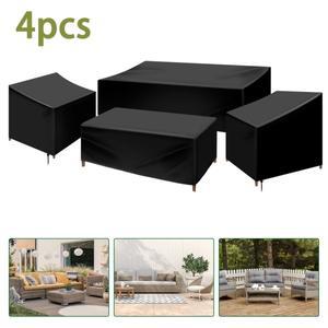 튼튼한 방수 파티오 가구 커버 세트 옥스포드 천 야외 드로스트링 포함 4 개