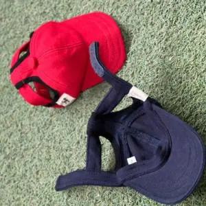 강아지 베이직 컴포트 찍찍이 캡모자 네이비 1P 야구 나들이