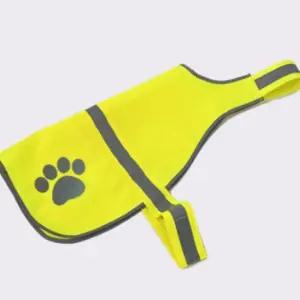 (XL) 강아지 안전조끼 야간산책 애견조끼 야광조끼 형광조끼