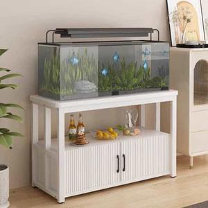 어항 선반 축양장 광폭 100x50x70 호두 철제 어항선반 40x30x70cm 인테리어