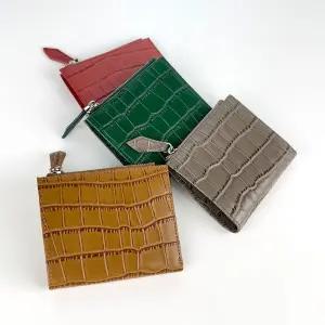 FC_6006 가죽 심플 반지갑여자 졸업선물 입학 신학기 명함 여성