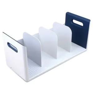 책꽂이 루맥스 4칸 네이비 간이 책상 사무실 BOOKEND 북엔드 정리 미니앤드 미니장 진열대