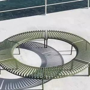 야외 벤치의자 나무 스테인레스 긴 정원 조경 스테인리스 원목 공원 광장 카페 펜션