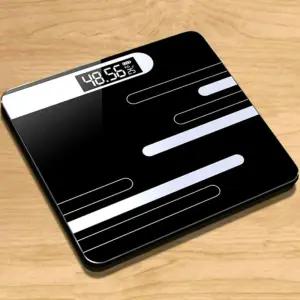 라인 디지털 체중계(블랙)몸무게 가정용 헬스장 무계측정 전자 인테리어 컬러 체중기 뭄저울