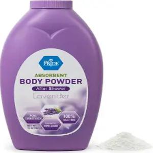 메드 프라이드 라벤더 향이 나는 탈크 프리 콘스타치 바디 파우더 데일리 상쾌함을 위한 수분 흡수 스킨