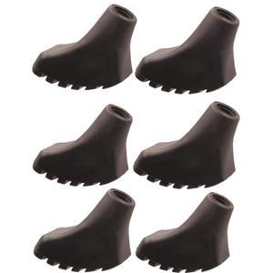 트레킹 폴 팁 세트 - 6~8개의 교체용 고무 지팡이 프로텍터가 대부분의 걷기 등산 스틱에 맞습니다 직경 11mm, 하플로스타 기준