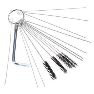 1세트 에어 브러시 스프레이 건 노즐 청소 키트 바늘 및 수리 도구 기화기 클리너 Dropshipping