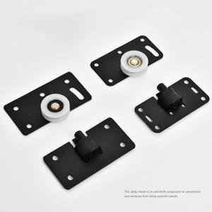 슬라이딩 캐비닛 도어 롤러 창문 옷장 찬장 나일론 풀리, 스테인레스 스틸 행잉 휠, 하드웨어 가구 액세서