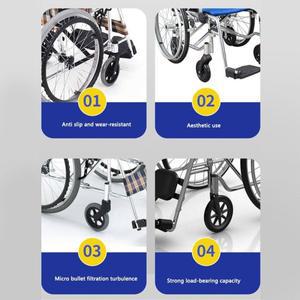 미끄럼 방지 고무 솔리드 타이어 휠, 쇼핑핀 카트 바퀴, 휠체어 캐스터, 여행 트롤리 6 인치