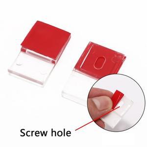 LED 스트립 배선 버클 플랫 아크릴 와이어 클램프 자체 접착 번들 홀더 타이 마운트 클립 투명 장착 브래