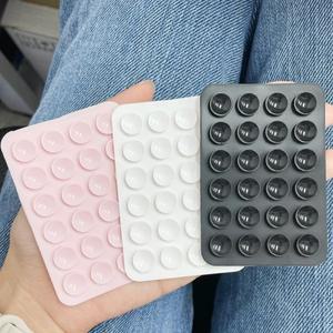 캔디 컬러 실리콘 폰 마운트 - 3M 접착식 뒷면 & 미끄럼 방지 흡착컵 스탠드 셀카, 비디오, 안전한 홀더