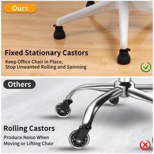 5PCS 사무실 의자 바퀴 스토퍼 가구 캐스터 교체 고정 롤링 액세서리 발 책상