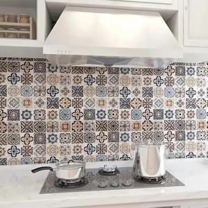 주방 타일 방수 비닐 캐비닛 벽지 가구 벽 스티커, 자체 접착, 욕실, 3D, 40cm