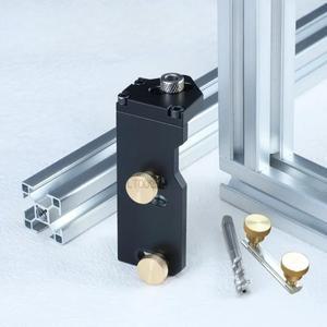 조정 가능한 알루미늄 프로파일 태핑 지그 20/30/40 DIY 가구 용 수동 스레딩 가이드 도구 가정용 액세서