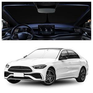 55.12 * 27.56인치 차량용 윈드실드 윈드실드 차량용 소형 선스크린 차량용 27.56인치) 커버 수납 접이식 선스크린 (M(55.12 파우치 210T