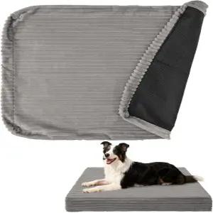 뷰티주 방수 강아지 침대 커버 교체 세탁 가능 지퍼로 탈착 가능한 부드러운 플러시 미끄럼 방지 무소음